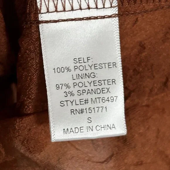 Gilli Top Size Small Peasant Smocked Back Square Neckline Crinkle Smocked Back - Picture 7 of 10